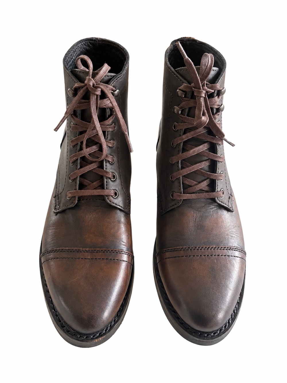 Thursday Boot Co Captain Brown Leather Cap Toe Boots Men’s 11.5